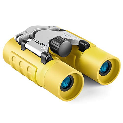 Compact Shock Proof Binoculars for Kids 8x21 with High-Resolution Real Optics Best Gift for Boys & Girls Toys 3-12 Year Old